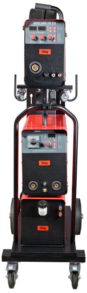 Сварочный полуавтомат INMIG 500T DW SYN + Подающий механизм DRIVE INMIG DW SYN + Шланг-пакет 5 м + Горелка FB 500 3 м + Блок жидкостного охлаждения + Тележка в Липецке фото