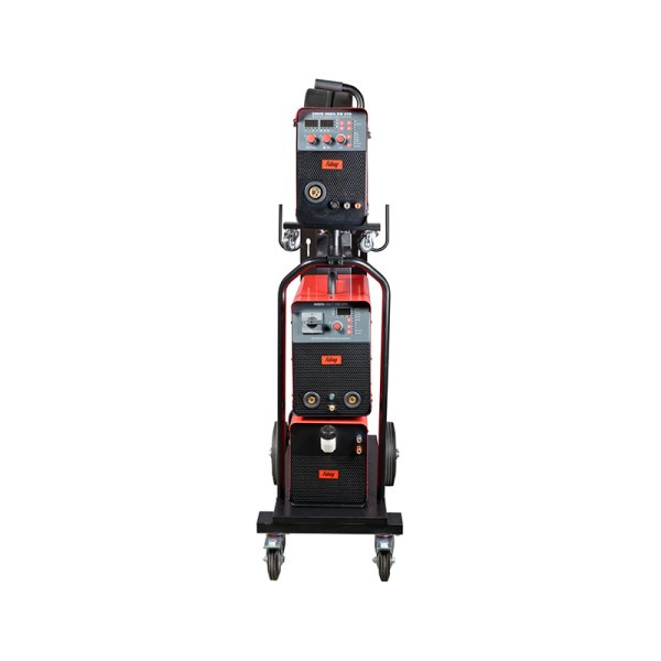 Полуавтомат сварочный FUBAG INMIG 500T DW SYN + подающий механизм DRIVE INMIG DW SYN + шланг-пакет 5 метров 70 мм2 14 pol с жидкостным охлаждением для INMIG 500T DW SYN + горелка FB 500 3m + блок жидкостного охлаждения Cool 70 + тележка для аппаратов в Липецке фото