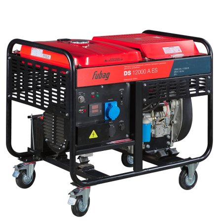 Дизельный генератор трёхфазный FUBAG DS 12000 A ES с электростартером и коннектором автоматики + Блок автоматики FUBAG Стартмастер (Startmaster) DS 25000 D