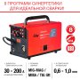 Полуавтомат сварочный FUBAG IRMIG 208 SYN PLUS (31447) + маска сварщика Хамелеон IR 9-13N S (38072) + сварочные краги на подкладке красные FWGN 10R (641180) в Липецке фото