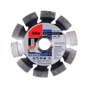 Алмазный отрезной диск FUBAG Universal Extra D125 мм/ 22.2 мм в Липецке фото